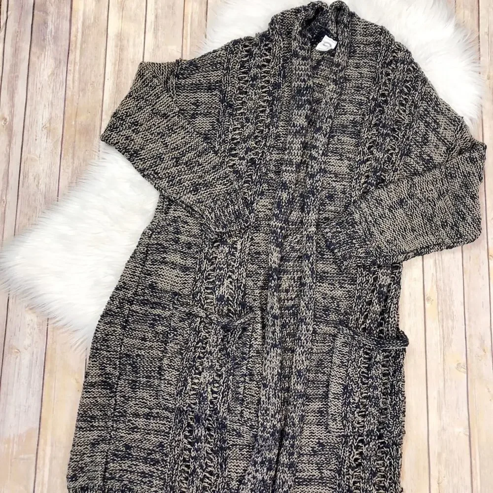 Anthropologie Women's Blue Akemi + Kim Alta Marled Long Sleeve Cardigan‎ New